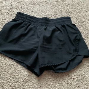 Black athletic shorts